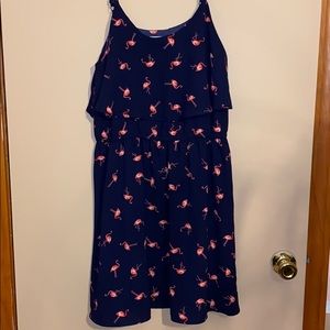 Flamingo Spaghetti Strap Dress
